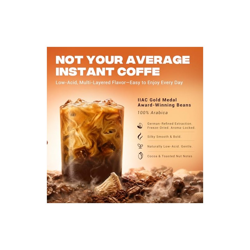 Mushroom Coffee with Collagen & Adaptogens for Focus & Energy