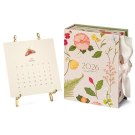 Karen Adams Gold Easel 2026 Desk Calendar 12 Month January 2026 - December 2026
