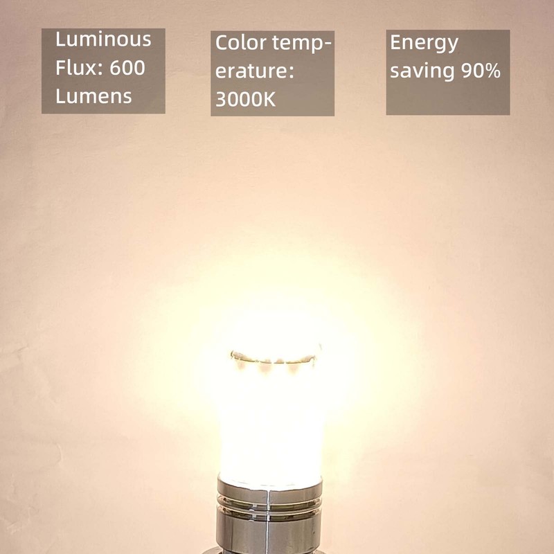 LIENNGKE 4 Pack E26 LED Light Bulbs Dimmable 60W Halogen