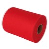 Bobina de tul rojo de 6 pulgadas x 100 yardas