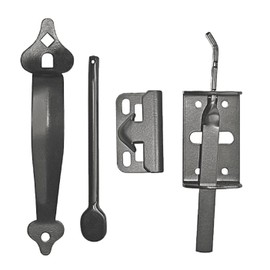 Nuvo Iron TL6BLK Black Galvanized Steel 6" Thumb Hardware Gate Latch