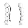 Materia SO-413 Small Ear Cuffs 925 Silver for Women and