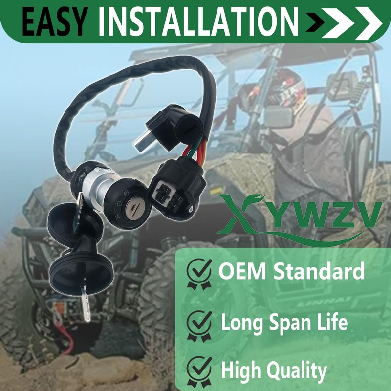 48397 Ignition Switch with Key Assembly for Massimo Buck 250,