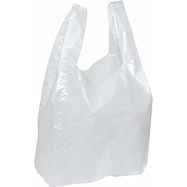 13my Shirt Carrier Bags 300 x 160 x 520 mm Pack of 100 White