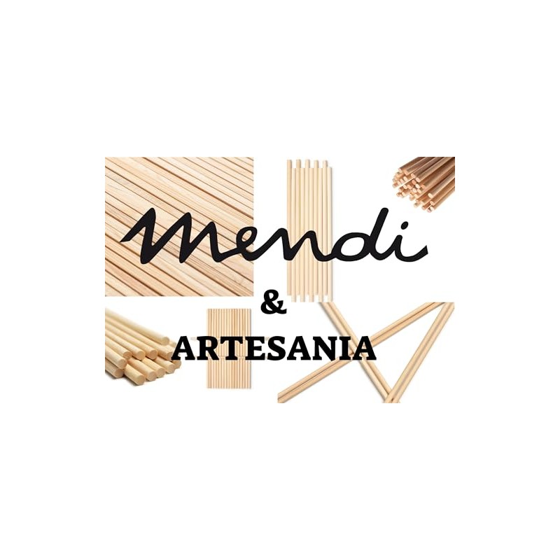Mendi 300 Wooden Sticks 5 cm Long x 5 mm