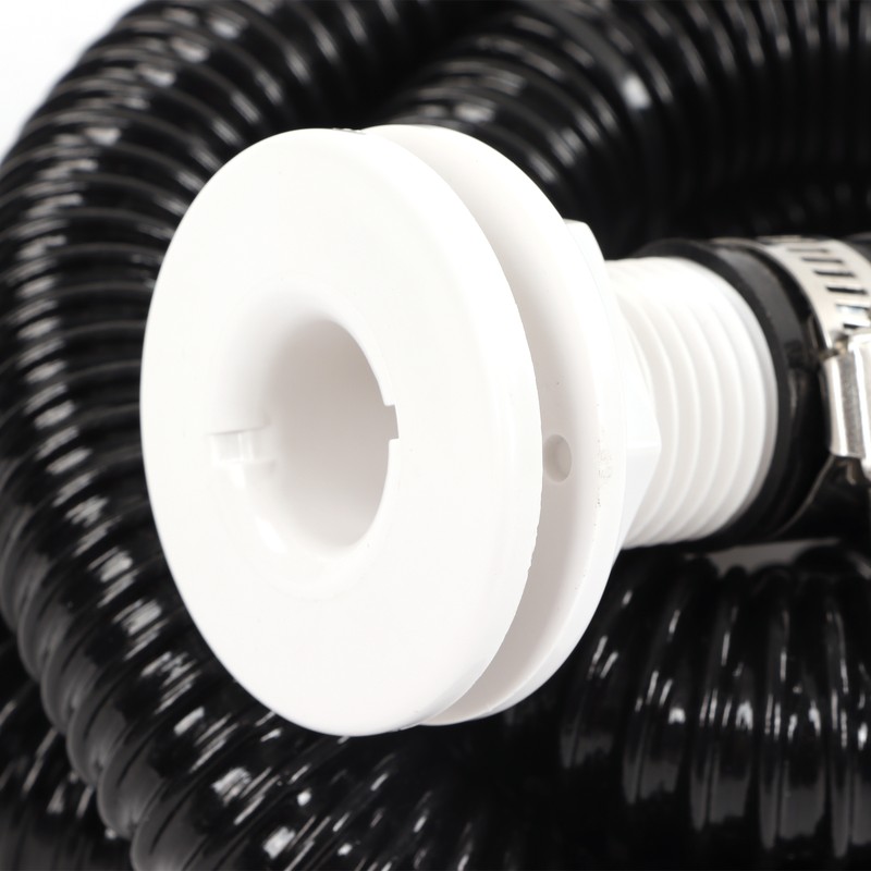 Bilge Pump Hose Plumbing Kit Thru Hull Fitting 1‑1/8in Dia