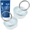 Universal Plugs, Pack of 2, Transparent, Diameter 33 to 29