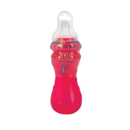 Nûby Nuby No-Spill Sport Sipper with Leakproof Straw - No-Spill - Easy-to-Hold - Pink