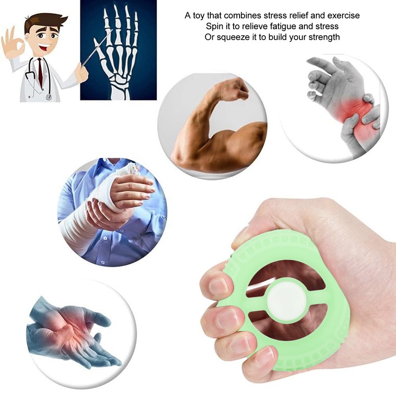 5PCS Rotating Spinning Round Grip Ring Tyre Shape Rotating Spinning