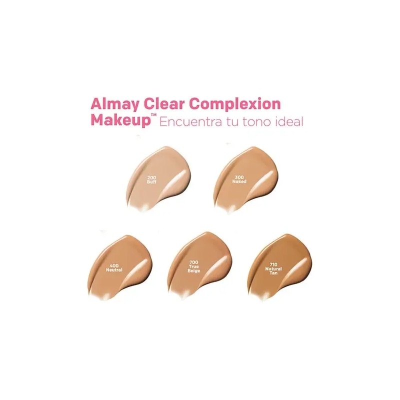 Base De Maquillaje Almay Clear Complexion Tono: Natural Tan