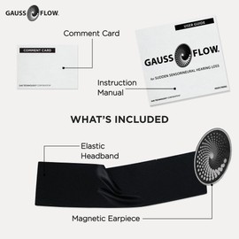 GaussFlow® Magnetic Wellness Headband – Dual 13,000 Gauss Magnets – Adjustable Elastic Band – Non-Invasive Magnetic Accessory – Made in USA