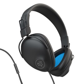 JLab Studio Pro Wired Headphones- Auriculares con Cable, Cable sin enredos, Piel sintética Ultra Afelpada con Cojines de Espuma de Nube, Controladores de neodimio de 40 mm con Sonido C3, Color Negro