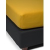 Essenza The Perfect Organic Jersey Fitted Sheet, Mustard Yellow, 140-160