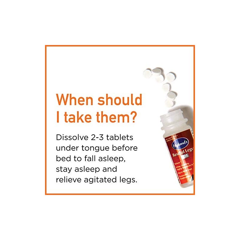 Hyland's Restful Legs PM Quick Dissolving Tablets - 50 Tablets,