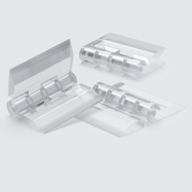 Pack of 10 Transparent Clear Plastic Acrylic 25mm Continuous Piano Hinge Hinges