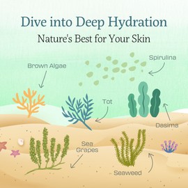 [K-Beauty] FROMBRIM Energizing & Recharging Mermaid Hydrating Serum for All Skin Types | Purifying Skin Barrier Repair Moisturizer Vegan-Friendly Mermaid Skin Care Serum No Animal Trials 1.69 fl oz