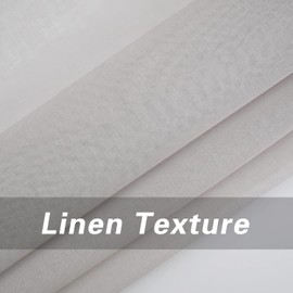 Grey Valance 15 inches Long Living Room Sheer Curtain Toppers Voile Valence for Windows Kitchen Bedroom Bathroom Short Small Mini Curtain Sheer Rod Pocket 1 Panel 52"x15"