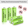 JINTION NIMH 2/3AAA Rechargeable 2/3 AAA Batteries 1.2V 400mAh Battery