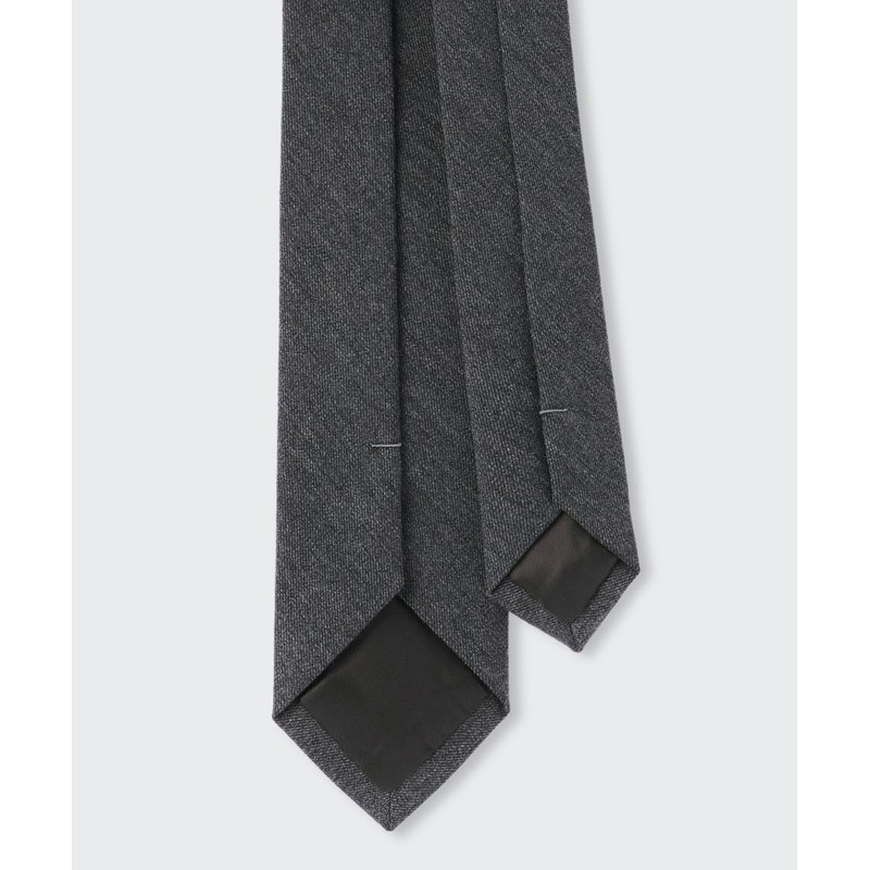 Musinsa Standard Wool-Like Narrow Solid Tie [Medium Gray]