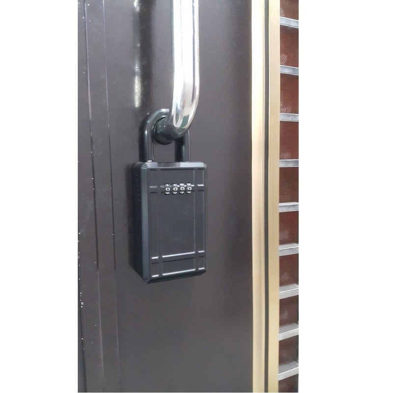 Bosvision Key Lock Box, Detachable Shackle, 4 Digit Combination, Large