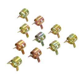 ID 0.35" inch 9mm Spring Line Band Clip Fuel Vacuum Hose Clamp Pack of 10