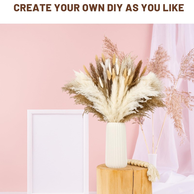 70 Pcs Pampas Grass Decor, Artificial Dried Flowers for Vase,