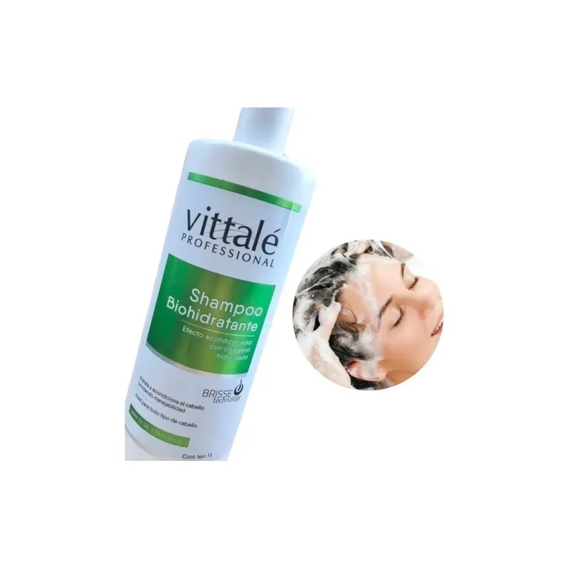 Vittale Shampoo Biohidratante Sin Sal y Sin Parabenos 1 Litro