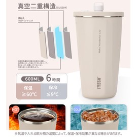 TYESO Tumbler with Straw, 2025 Upgraded Version