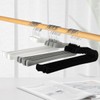 Velvet Pants Hangers,8 Pack Black Non Slip Felt Slack/Trouser Hangers,Slim