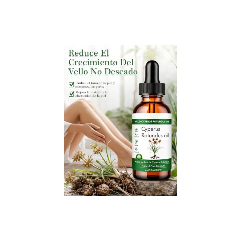 Cyperus Rotundus Oil， Aceite de Cyperus Rotundus Natural，Calma y suaviza