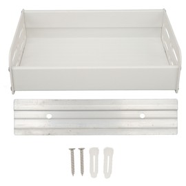 Wall Mounted Spice Rack Nordic Style Large Capacity Space Saving Strong Load Bearing Kitchen Spice Organiser for Kitchen Whtie