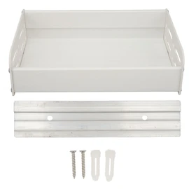 Wall Mounted Spice Rack Nordic Style Large Capacity Space Saving Strong Load Bearing Kitchen Spice Organiser for Kitchen Whtie