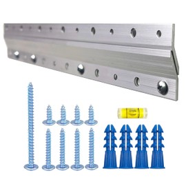 French Cleat Picture Hanger 12 Inch - Mirror, Whiteboard, Pallet or Panel Interlocking Wall Mounting Bracket - Aluminum Z Bar Clip Hanger (2 Pack Supports 70 lbs)