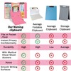 Nursing Clipboard Foldable Clipboard Medical: Edition Cheat Sheets Aluminum 3