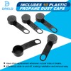 10 Pcs QCC1 Propane Dust Caps with Strap, Propane Tank