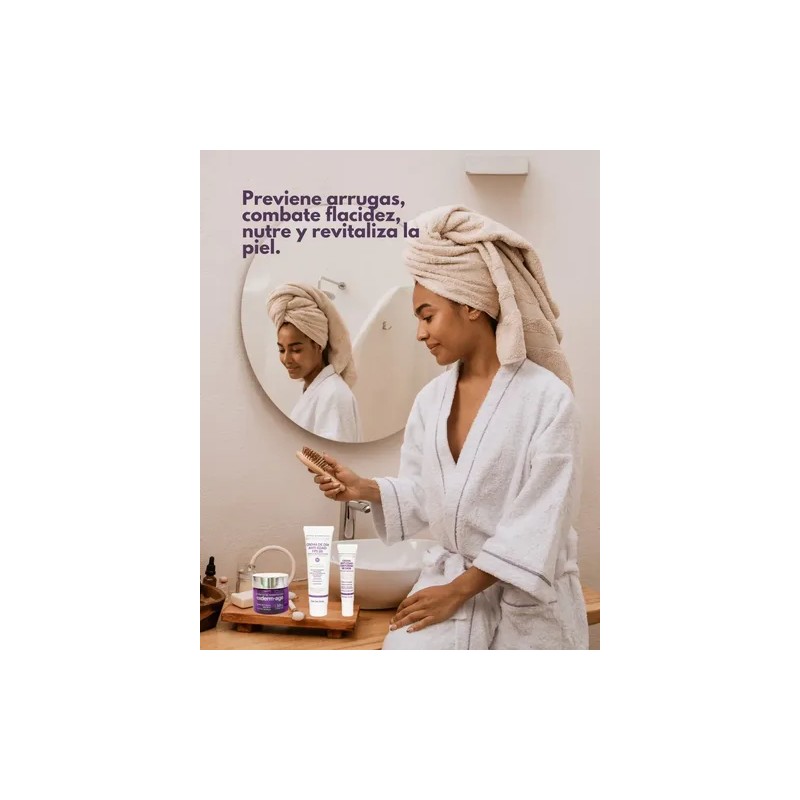 Kit Exderm Age Antiedad Crema Dia Noche Contorno Ojos