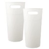 ROYFACC Small Trash Can Plastic Bathroom Wastebasket 3.2 Gallon Slim