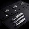 3Pcs Grommets Hole Punch, Steel Hollow Leather Punch Set (1/4,