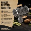 FLAME FOX Rolling Grill Basket Stainless Steel 1 Piece -