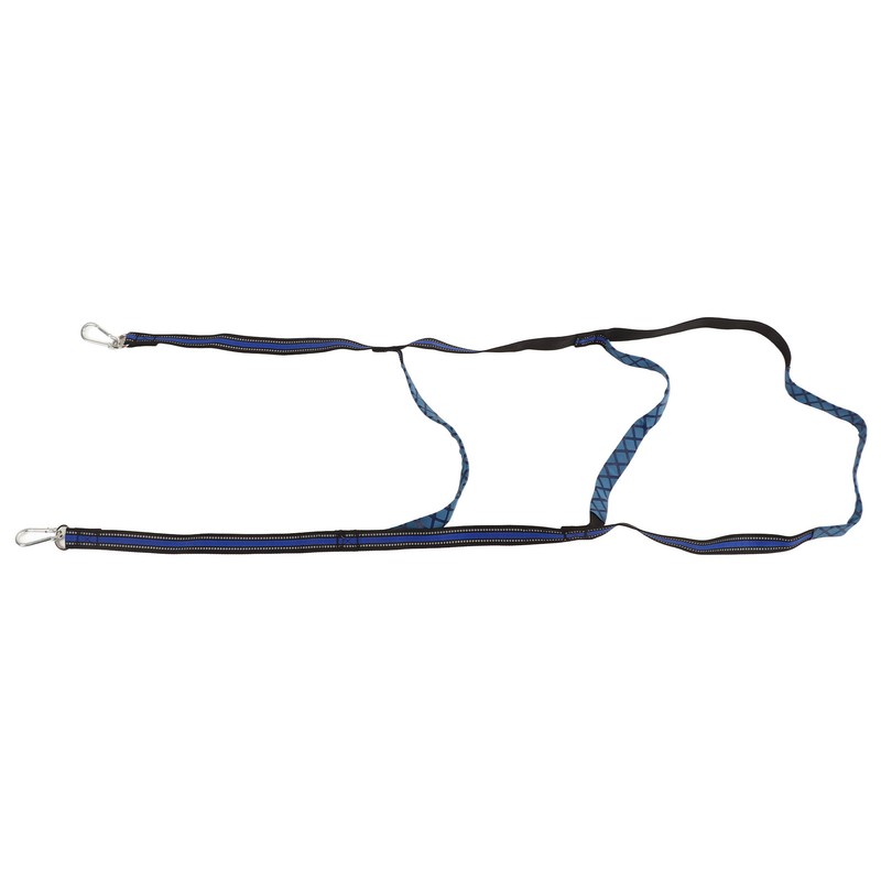 Marine Boat Rope Ladder Boarding Steps with Hooks Nylon Blue