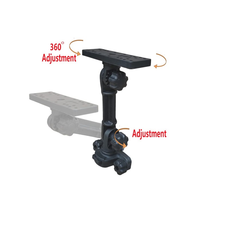 Brocraft Universal Electronic Mount for Boat Gunnel Track Mount/Fish Finder