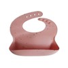 mushie Silicone Baby Bib | Adjustable Fit Waterproof Bibs (Powder