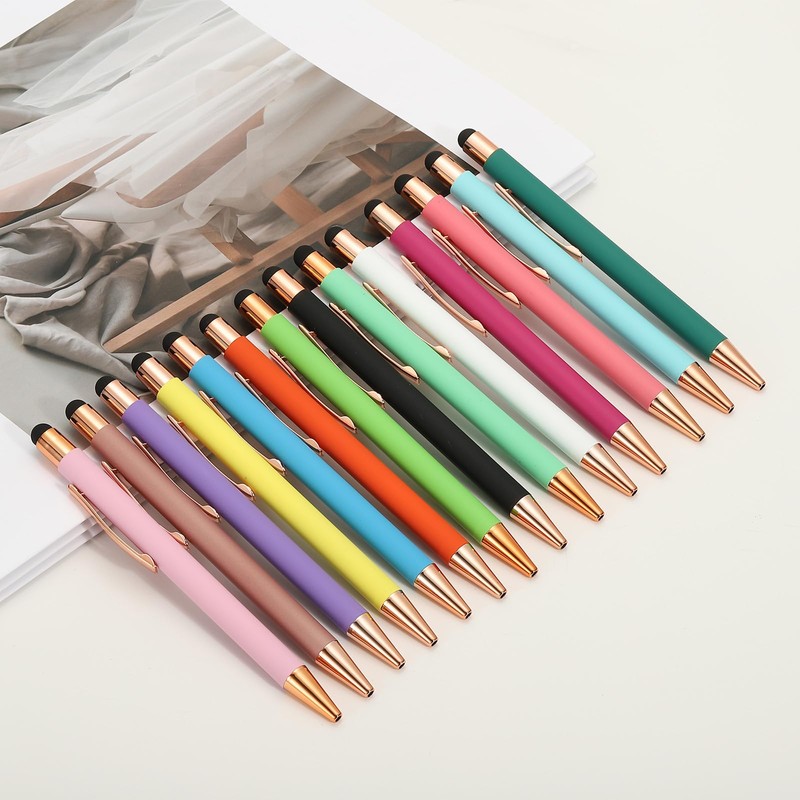 PATIKIL 3pcs Ballpoint Pen with Stylus Pen, 2 in 1