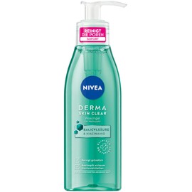 NIVEA Derma Skin Clear Waschgel (150 ml), klärender und reinigender Cleanser für unreine Haut, effektives Reinigungsgel mit Salicylsäure und Niacinamid