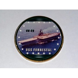 Navy USS Forrestal CV-59 Military Challenge Honor Coin