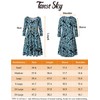 Tanst Sky Womens Casual Round Neck Plus Size Floral Tunic