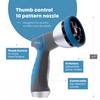 INNAV8 Garden Hose Nozzle Heavy Duty - Features 10 Spray