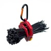 EZ EZEN One Touch Cable Tie Holder/Zip Tie Organizer (Red)