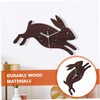 STOBAZA Boho Style Rabbit Wall Clock Mute Wall Clock Decor