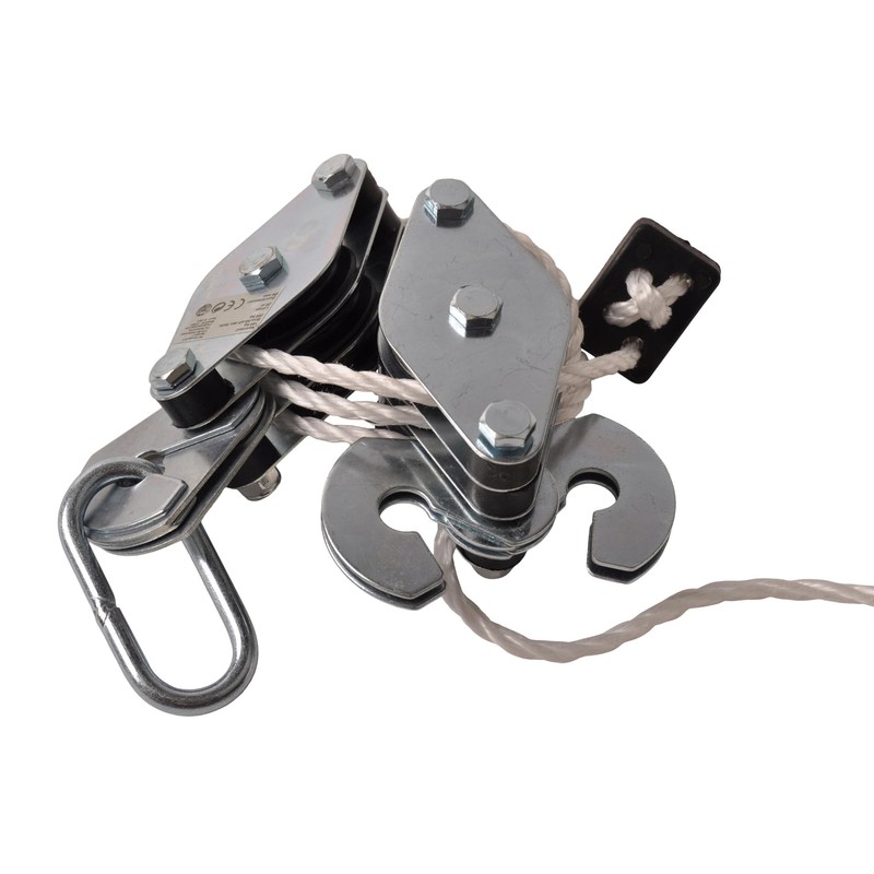 Pulley Load Capacity 180 kg 20 m Nylon Rope Six